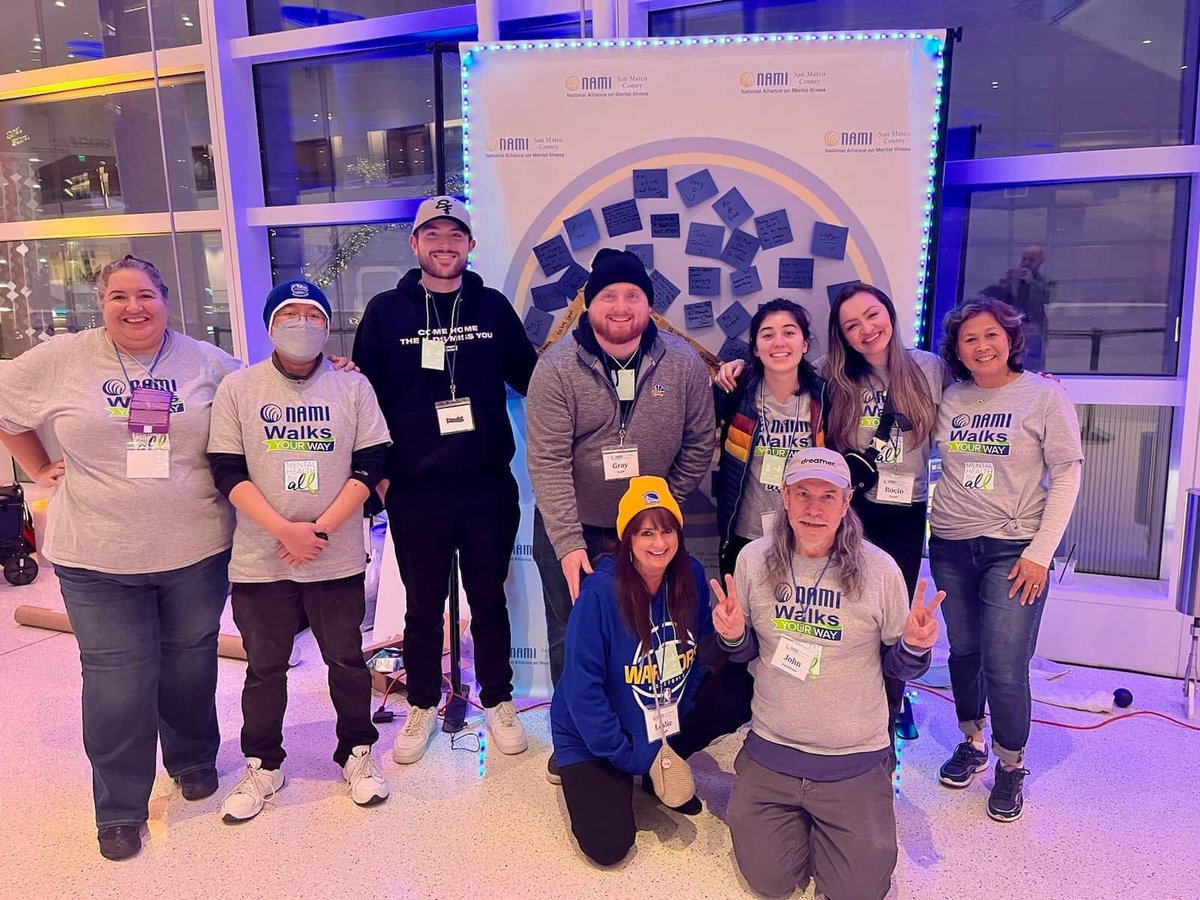 Thanks to everyone that came out and supported mental health night at The Chase Center!  A good time was held by all!  #strength #mentalhealthmatters🏀 Love our NAMI community! ❤️