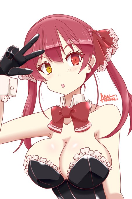 差分でうさみみ無し、肌色増し版の船長ー
#マリンのお宝 