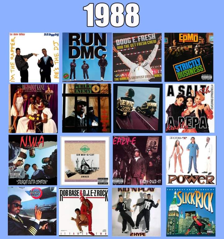 All of these albums turn 35 this year! What are your Top 3? 
#80sMusic #80sHipHop #1988
