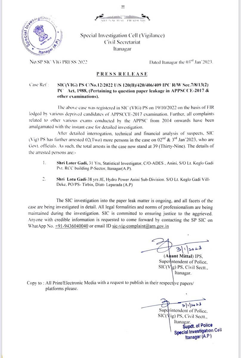 TassoYaka's tweet photo. #ARUNACHAL_PAPER_LEAKAGE*
#APPSC_SCAM 
#NULL_n_VOID 
#SCRAP_THE_EXAM

@PemaKhanduBJP
@KirenRijiju
@PMOIndia
@SCofInd
@ravishndtv 
@DgpPradesh https://t.co/oQrzbpzztS