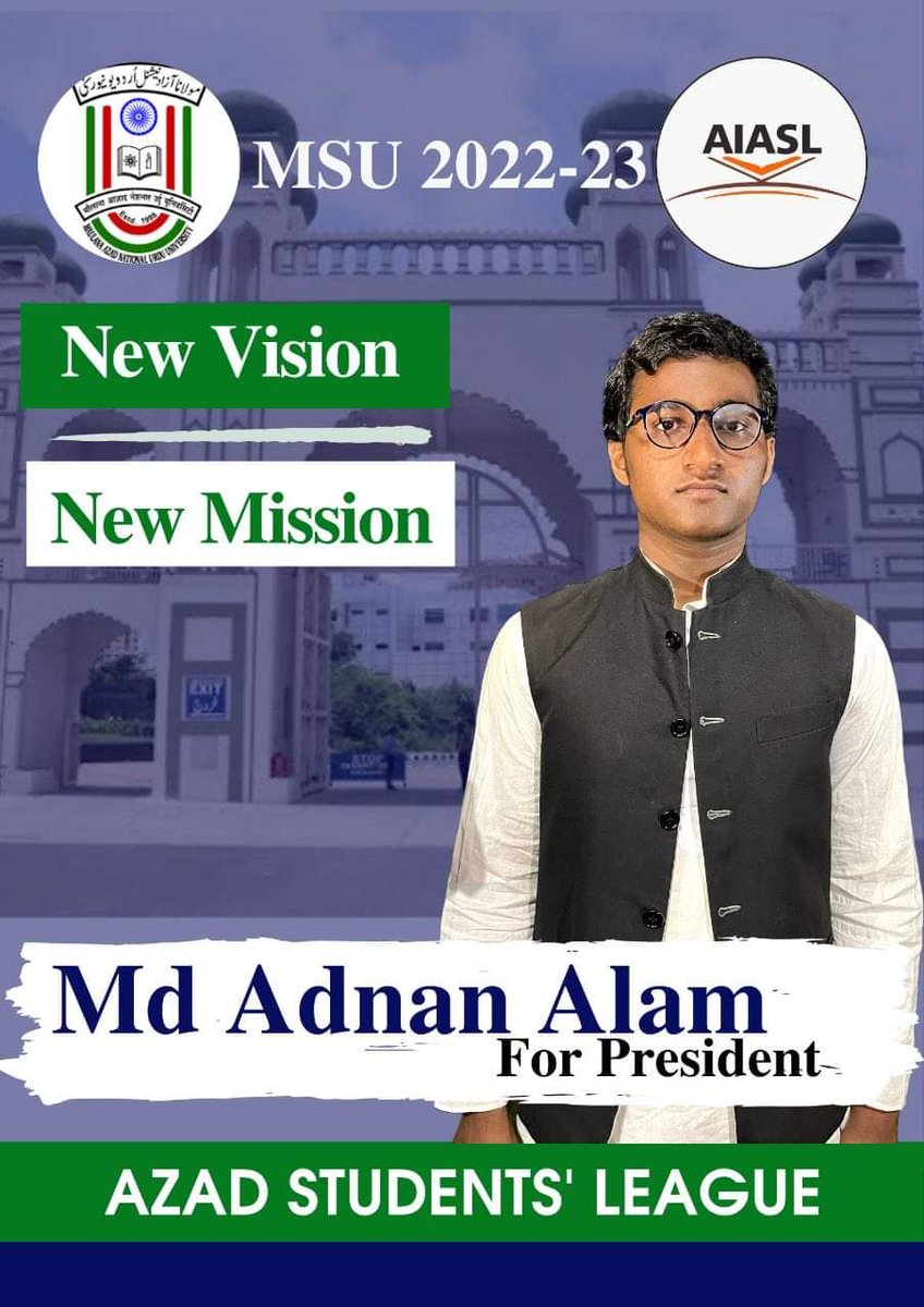 ASLmanuu's tweet photo. AIASL candidates for MANUU Students' Union 2022-23
#AIASL #ASLManuu #MANUU #MaulanaAzadNationalUrduUniversity https://t.co/WM5jhQN3ww