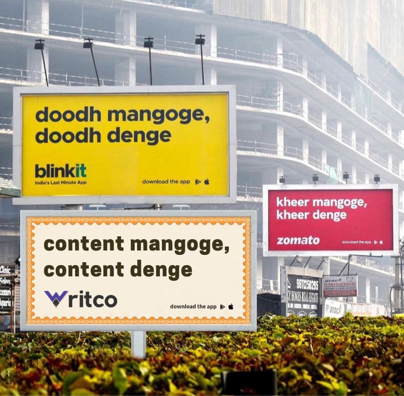 WritcoApp's tweet photo. content mangoge, 
content denge.
—Writco
.
.
Download Writco and get started with stories, poetry, quotes.
https://t.co/f6HoH9JjAw 

@zomato @letsblinkit 
#Writco #WritcoApp #Content #Writing #Reading #zomato #Blinkit #branding #collab #poetry #poetsofinstagram #poetrycommunity https://t.co/Leo5goRjdH