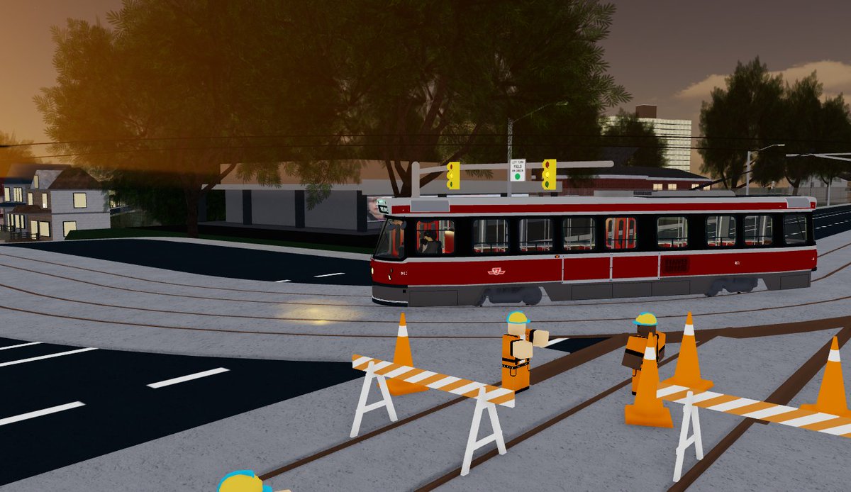 A_RandomTransit's tweet photo. Here are some new updates in the CLRV Free Roam Game Play, I'm still working on the StreetCar and the map itself.
I made the map a Fictional Route, making my imaginary railway
#Roblox #RobloxDev #TTC https://t.co/Xk6XJbVr23