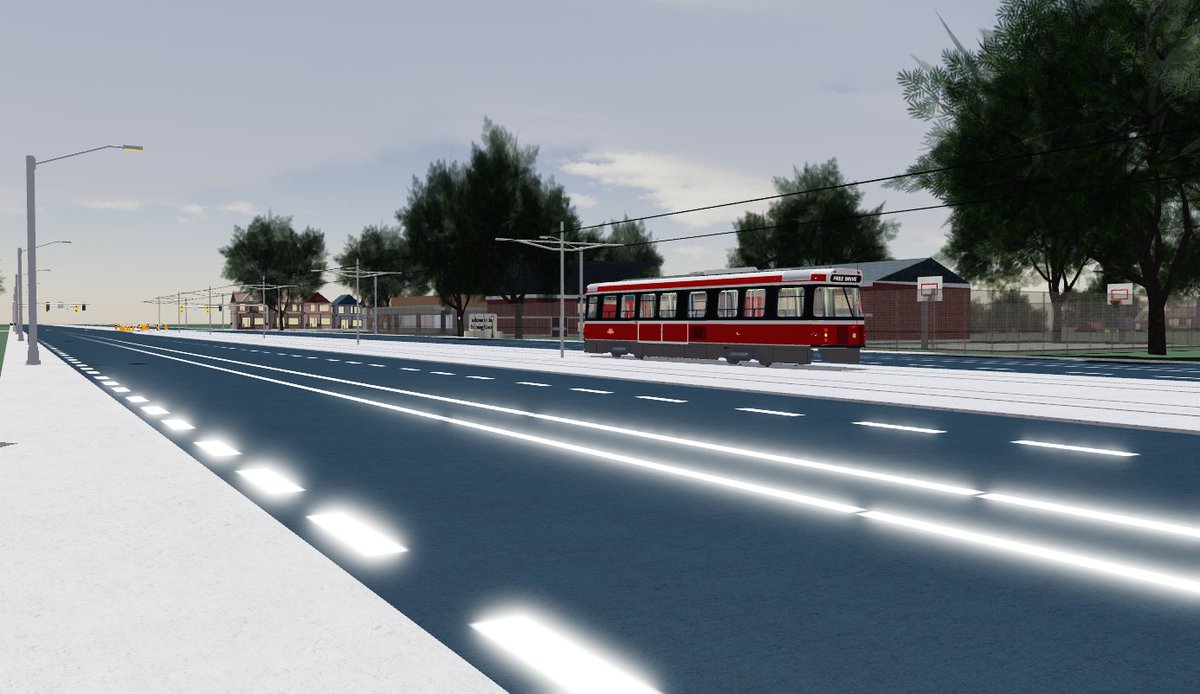 A_RandomTransit's tweet photo. Here are some new updates in the CLRV Free Roam Game Play, I'm still working on the StreetCar and the map itself.
I made the map a Fictional Route, making my imaginary railway
#Roblox #RobloxDev #TTC https://t.co/Xk6XJbVr23