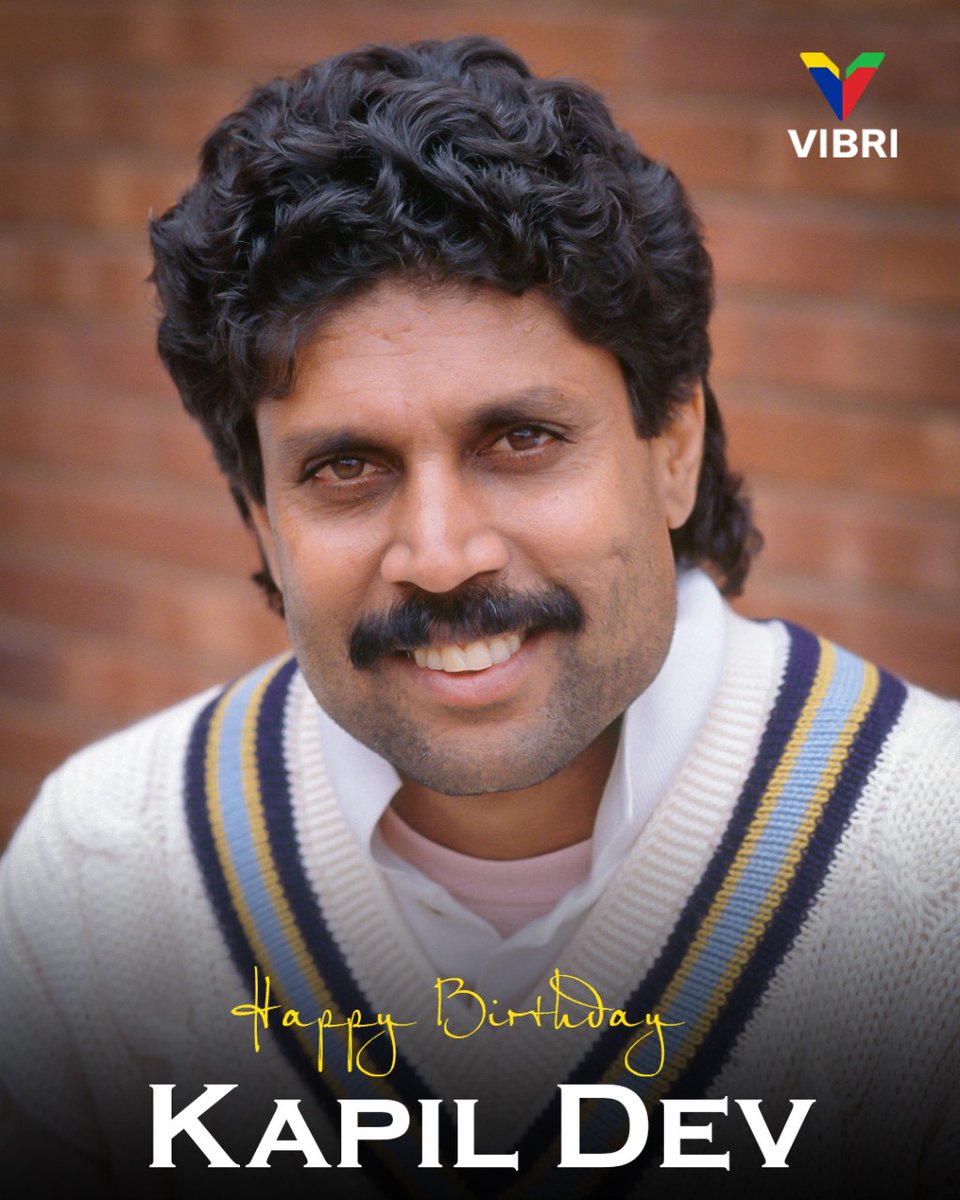 Here's wishing the Haryana Hurricane, a legendary captain @therealkapildev sir a very happy birthday. #HappyBirthdayKapilDev #KapilDev #83TheFilm