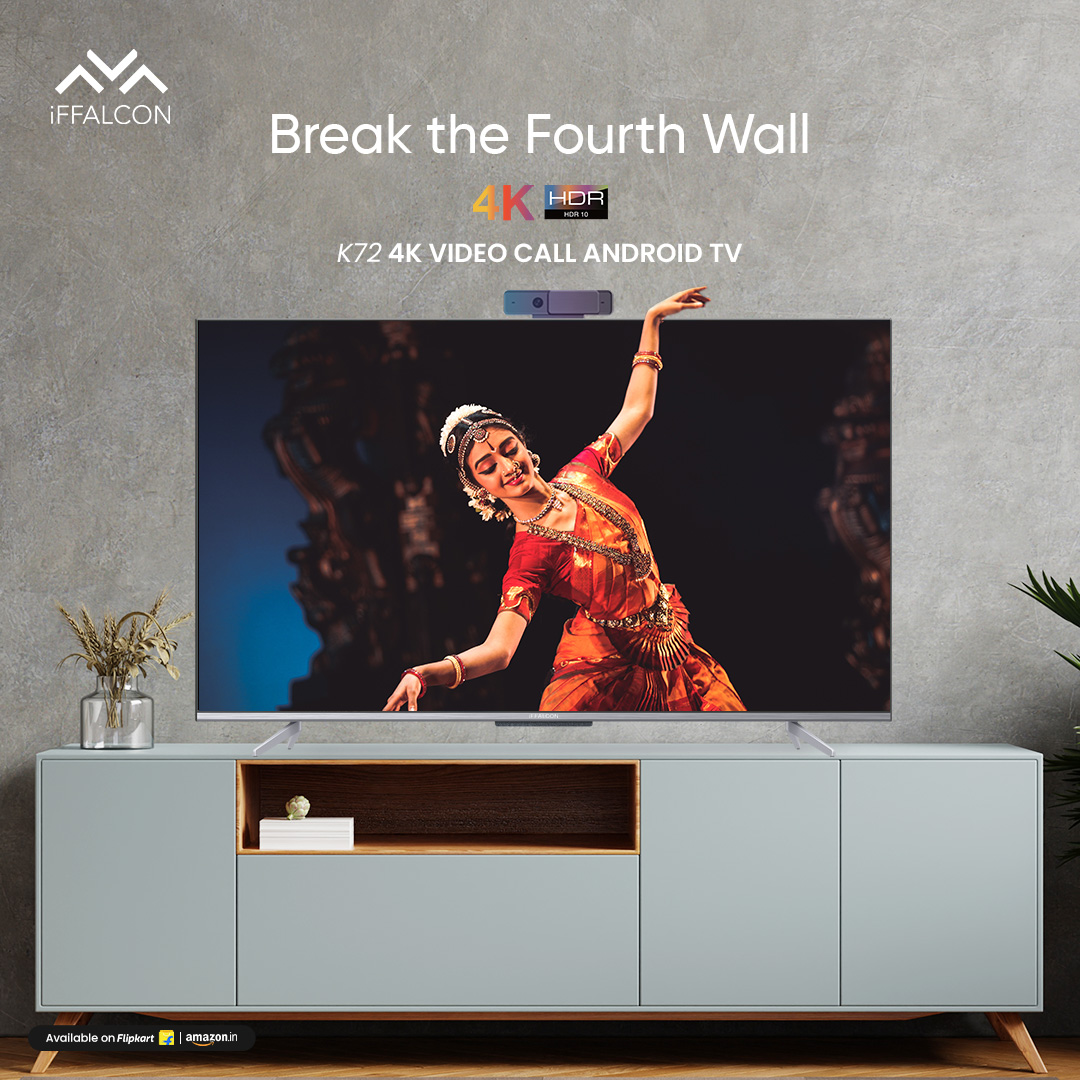 iFFALCONIndia's tweet photo. Be a part of the stage with an immersive experience at home with #iFFALCON’s K72 4K Video Call Android TV. It’s your time to break the fourth wall and connect with a magical reality.
Buy now - https://t.co/UxPepzKibj
#K72 #VideoCall #AndroidTV https://t.co/iPTIz9mb2s