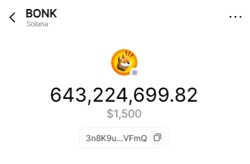 🎁Airdrop #BONK🐕

Con hàng meme này mấy bữa nay bay quá, thả ví Sol xuống dưới mình tặng ae mỗi người một ít! #BONK mà lên được Binance thì húp😎

Đừng quên Like💟và retweet🔁bài post giúp mình nhé!

#Binance #memecoin