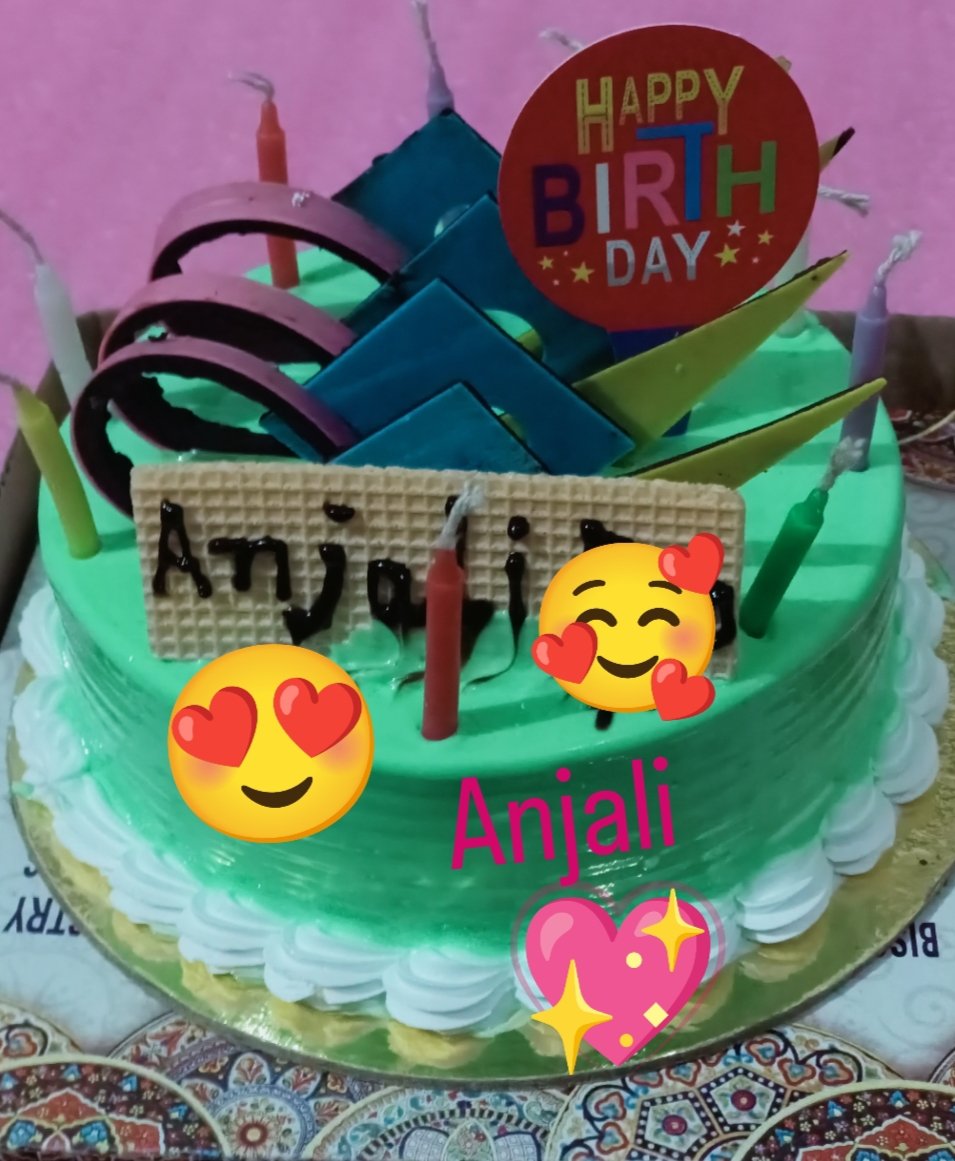 Aggregate 134+ anjali happy birthday cake best in.eteachers