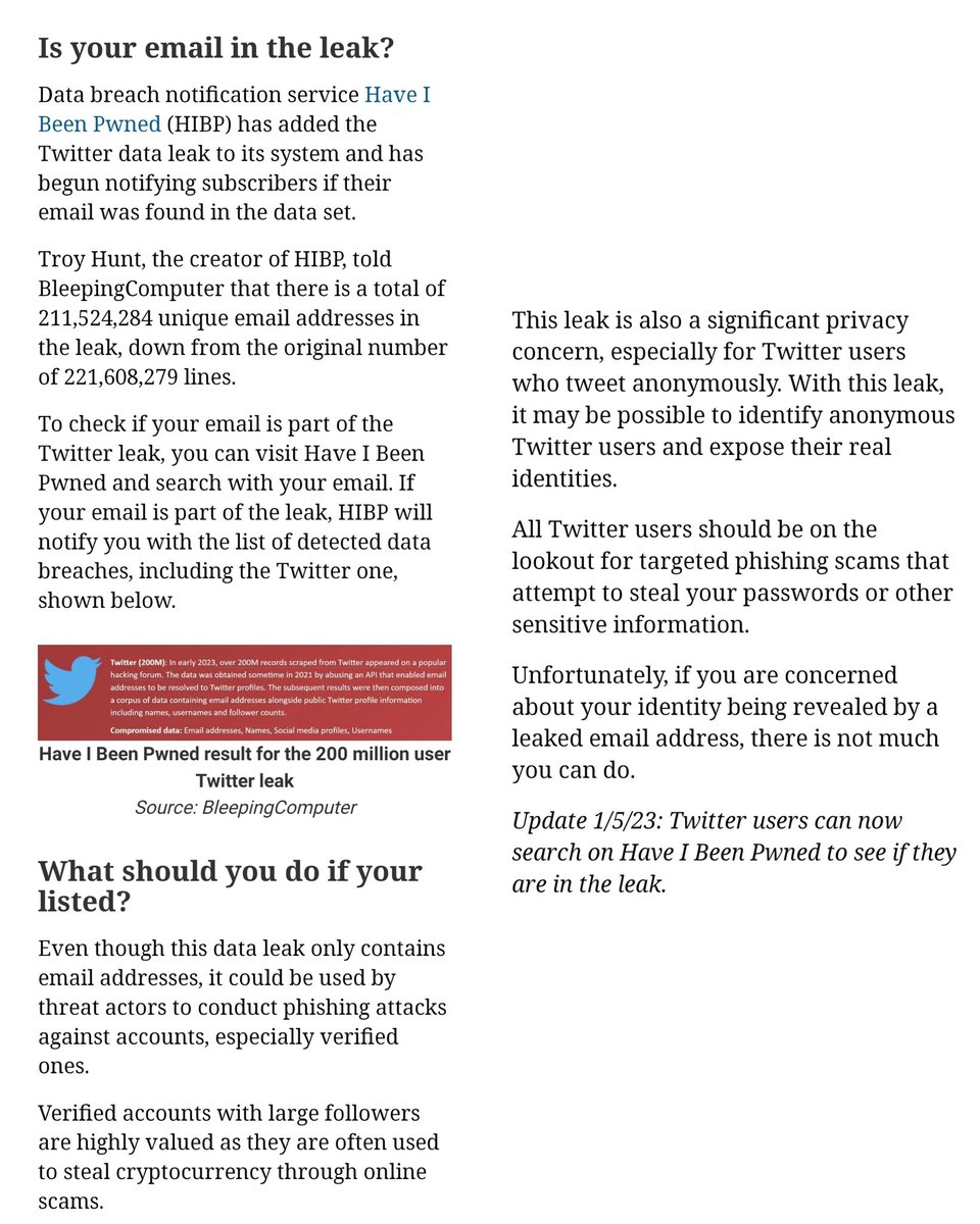 btsarmysafety's tweet photo. 🚨SAFETY ALERT🚨

200 Million Twitter Users' Email Addresses Allegedly Leaked Online

🔗(https://t.co/URjR85LQHM)

🔆 There has been increased suspicious activities involving data &amp; account security 

‼️ Please see info below on ways to protect your account https://t.co/sVzwJUVjD8