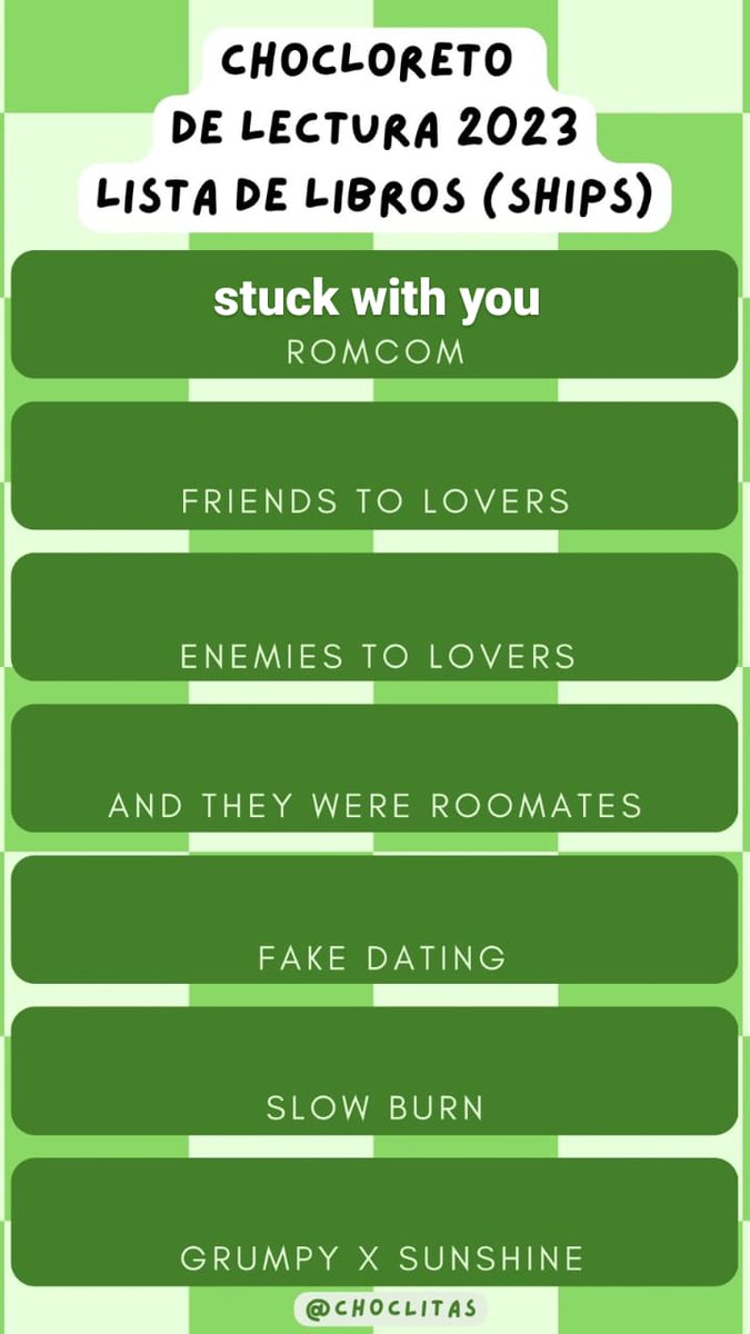 QuintanaLover's tweet photo. romcom: stuck with you por ali  hazelwood

COMPLETÉ MI CATEGORIA PRIMERO SOY CRACK https://t.co/adNsTdsJ3B