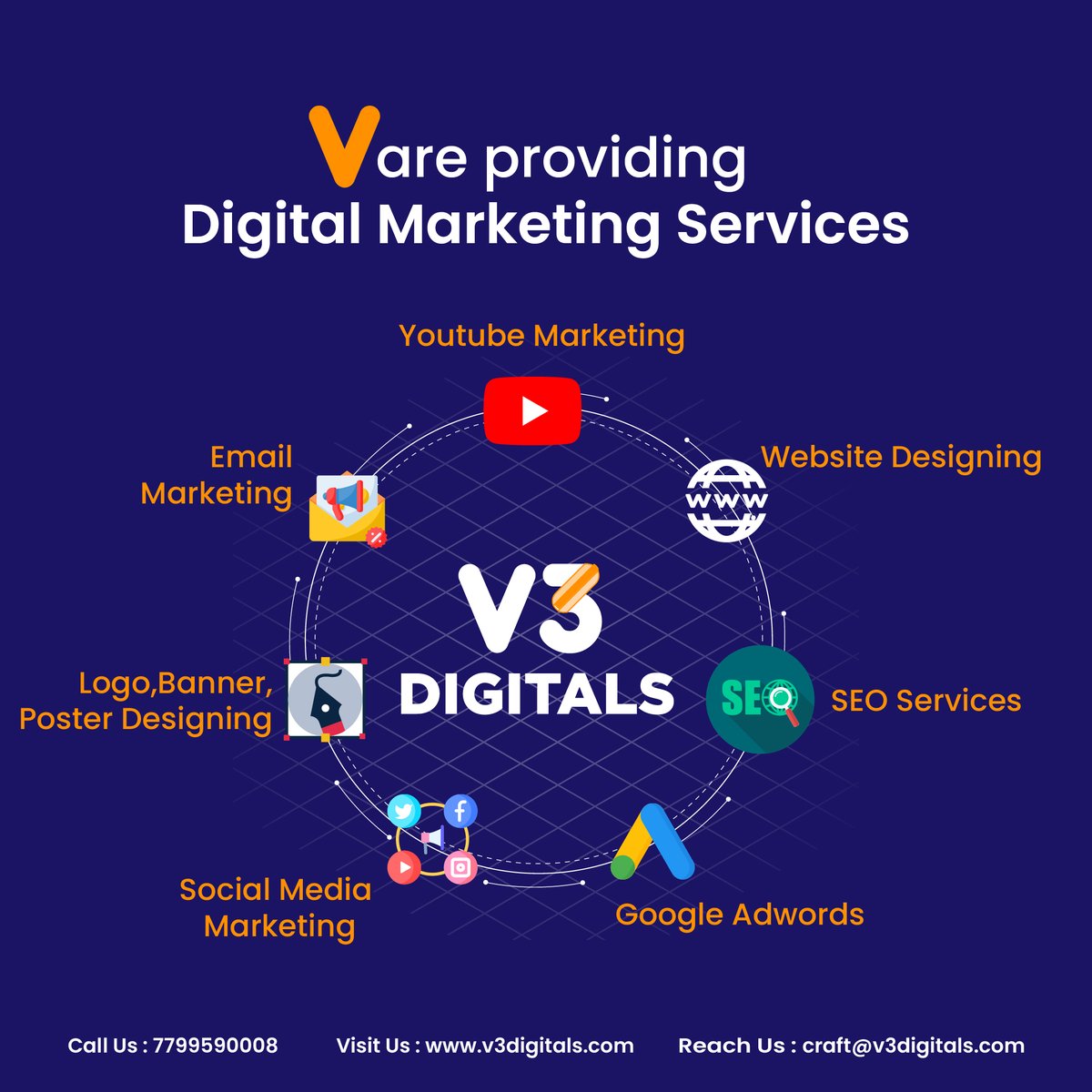 V3digitals's tweet photo. Get ready to take your business to the next level with our #DigitalMarketing services. From SEO &amp; website design to content &amp; social media, #V3Digitals is here with tailored solutions that drive results.

Visit: https://t.co/AanTheohbu
Contact Us:+91-7799590008

#socialmedia #SEO https://t.co/iPUh29Giy8