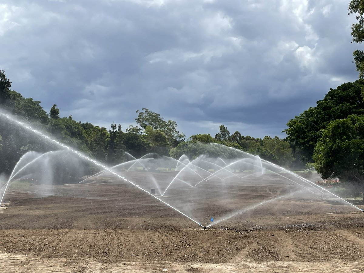 dhardmanturf's tweet photo. The most pleasing thing to see on a construction @TheASTMA #wehavewater #thisismynewoffice #golfcourseirrigation https://t.co/qUaWReBCrx
