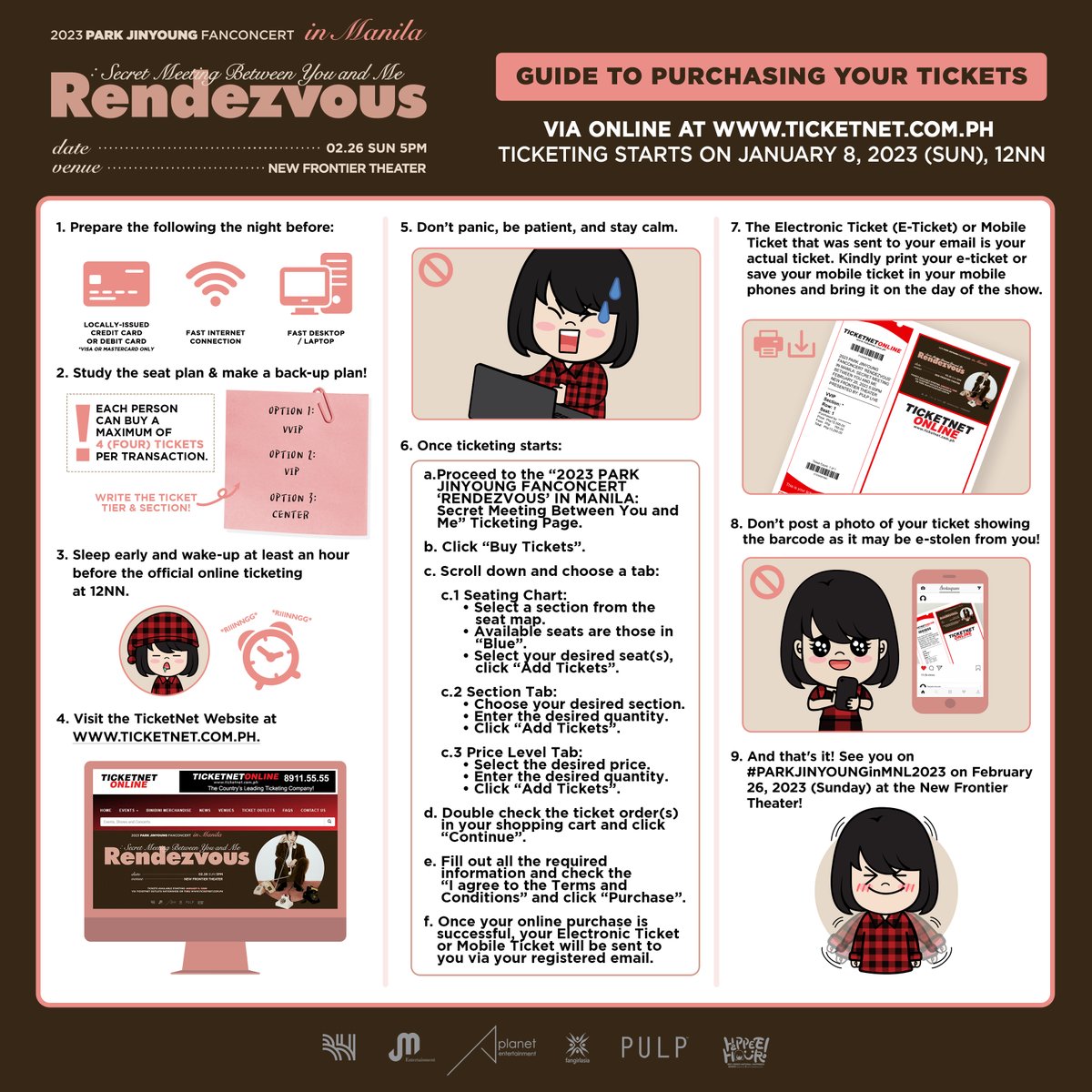 pulpliveworld's tweet photo. Make sure to read and understand the guides before #PARKJINYOUNGinMNL2023 ticketing day this January 8, 12NN, via @TicketNetPH outlets and https://t.co/BhniORLV5T. https://t.co/3V5XssGADo