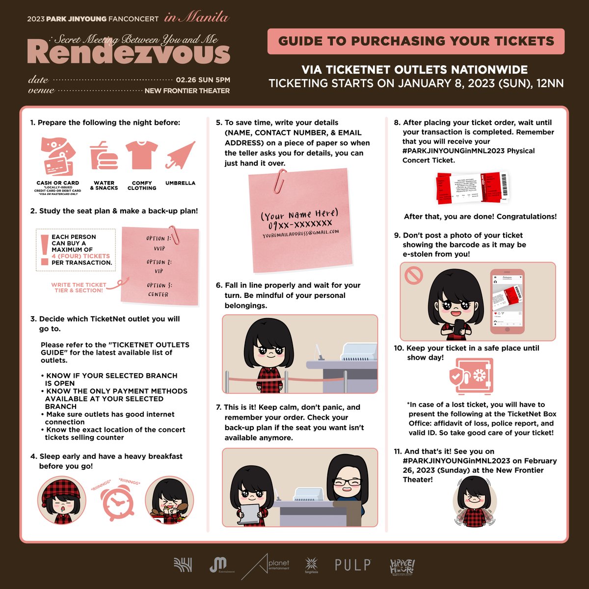 pulpliveworld's tweet photo. Make sure to read and understand the guides before #PARKJINYOUNGinMNL2023 ticketing day this January 8, 12NN, via @TicketNetPH outlets and https://t.co/BhniORLV5T. https://t.co/3V5XssGADo