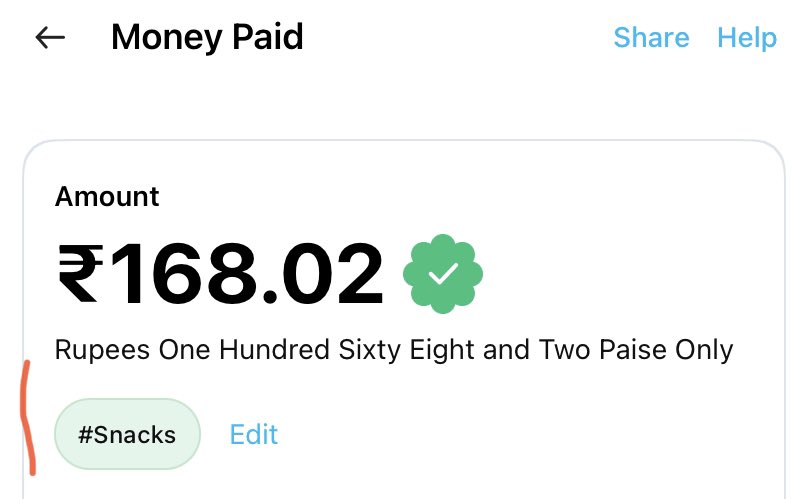 penpiyush's tweet photo. @ShivamG28715669 @Paytm Yes.. infact just this one feature make me move from Gpay as one can have about a 100 UPI transactions in a month and bank statement does not help recollect. #request if I can download the history with tags, it will make my accounting super easy. https://t.co/YKUnLTskHR