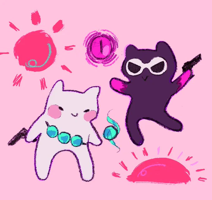 Valotina and her newest sidekick#tinakittenfanart #georgenotfoundfanart #tinakitten #gnffanart #valorant 