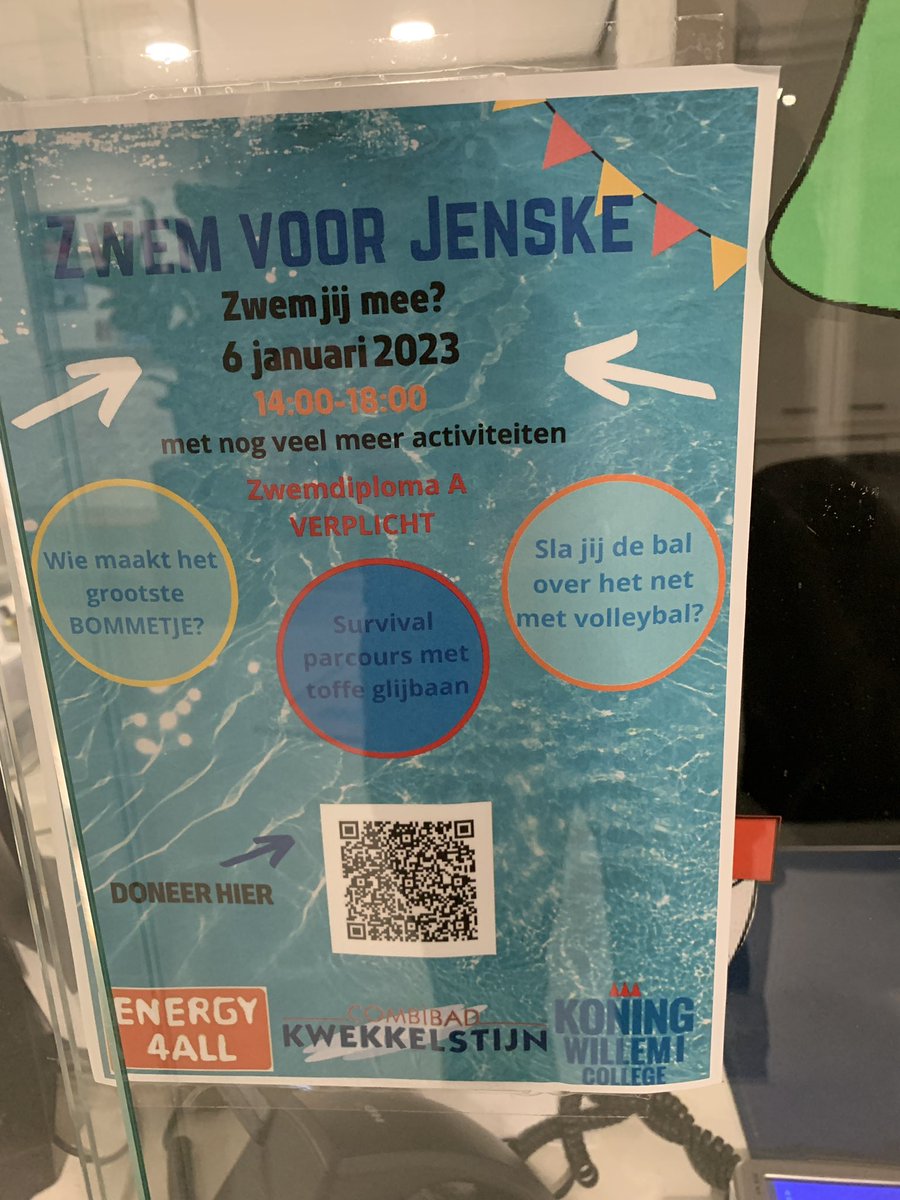 Bommetje is niets voor mij maar ik heb zojuist al m’n 40 baantjes getrokken in <a href="/kwekkelstijn/">kwekkelstijn</a>  En natuurlijk gedoneerd voor <a href="/energy4all_nl/">Stichting Energy4All</a> Maak jij vanmiddag een bommetje voor Jenske? <a href="/KW1C/">KW1C</a>
