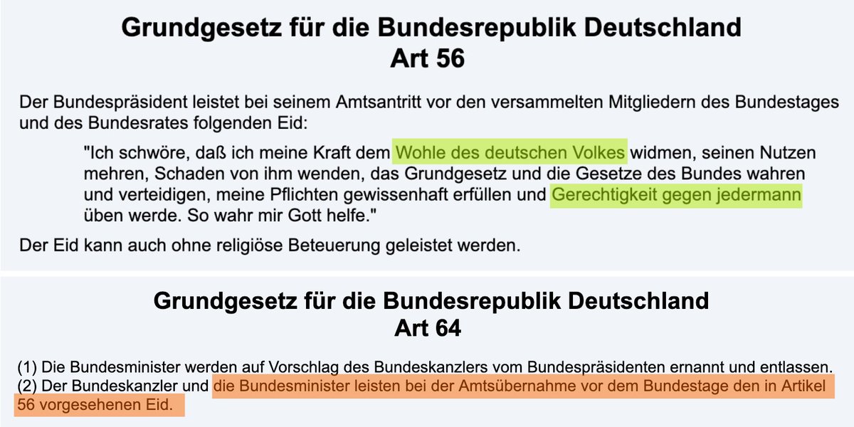 BergheimJeff's tweet photo. Wir haben damit vier Minister*innen in der Regierung, die  ganz bewusst und offen ihre Klientel bedienen. Sie sitzen an entscheidenen Stellen - Finanzen, Bildung, Justiz, Verkehr - und machen Politik für ihre einstellige Anhängerschaft. 
Diesen Eid haben die vier geleistet: https://t.co/fBQ6GTfTh6