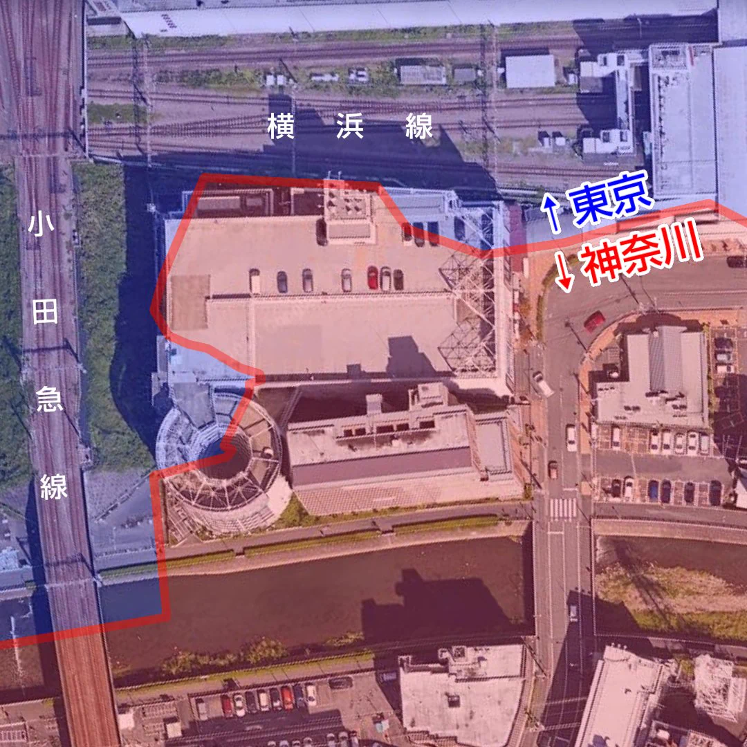 神奈川と東京の県境にあるヨドバシカメラ！カーナビが暴走する！