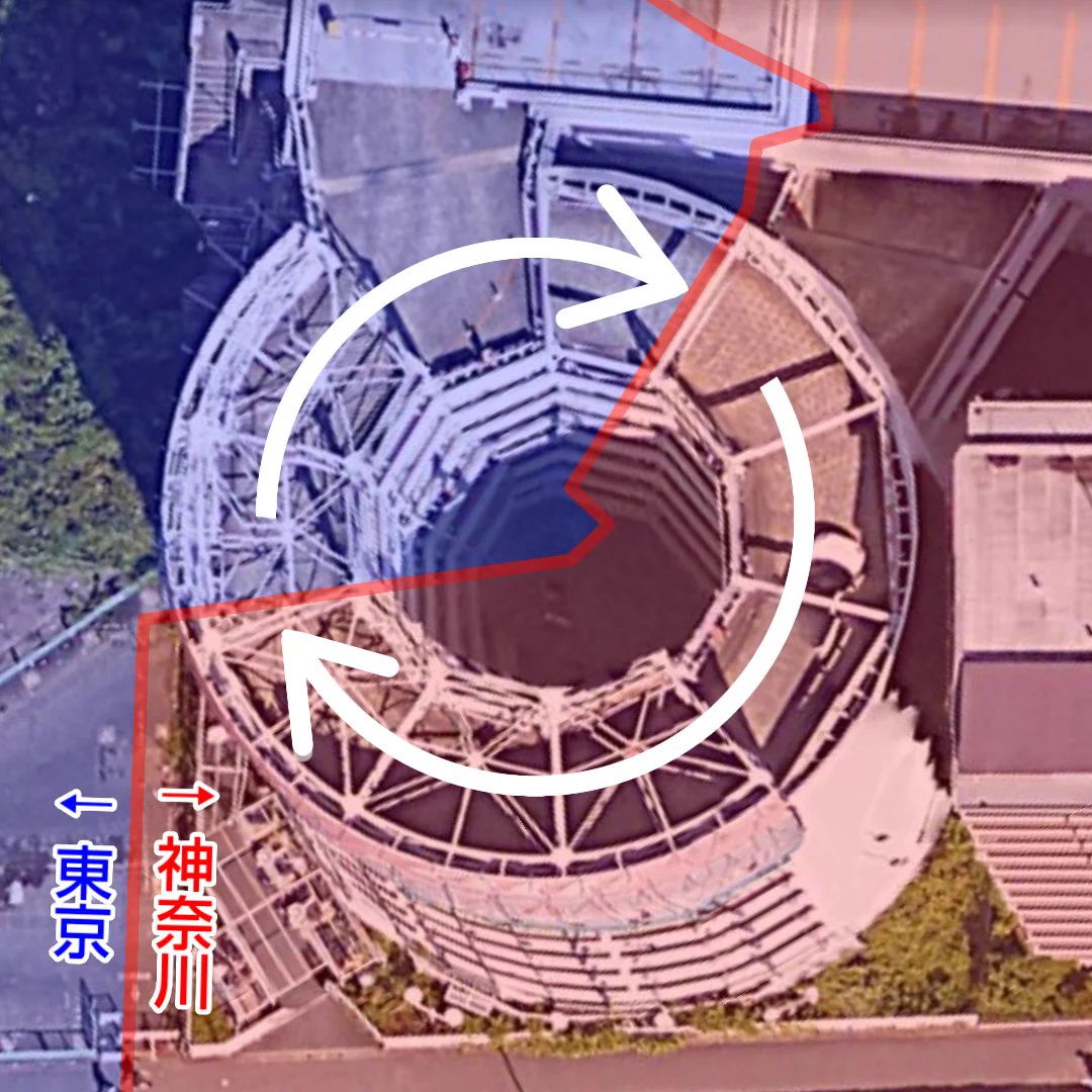 神奈川と東京の県境にあるヨドバシカメラ！カーナビが暴走する！