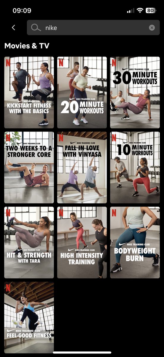 Rushe_C's tweet photo. Did y’all see that @NetflixSA has workout videos now? 
No more Netflix and chill. 😭 https://t.co/pvjwkzE7KY