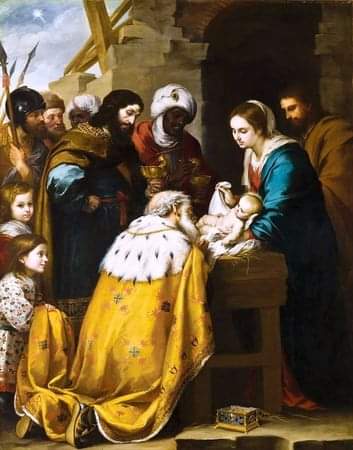 Niech prowadzi nas gwiazda... - radosnego świętowania 👑👑👑 #ŚwiętoTrzechKróli 
🎨 Bartolome Esteban Murillo - Pokłon Trzech Króli