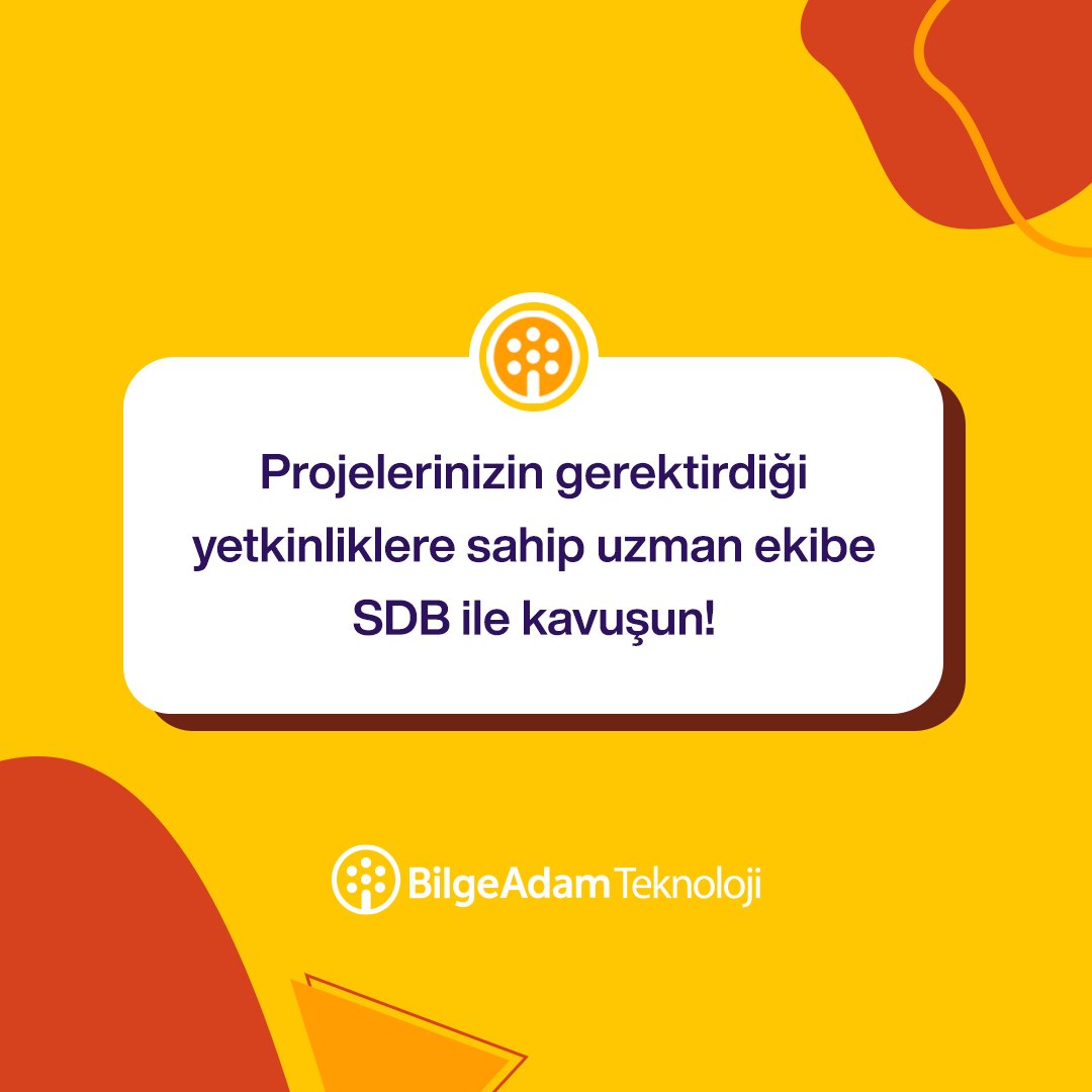 ba_stardev's tweet photo. Projeleriniz için kısa zaman içinde yetkin bir ekibe mi ihtiyacınız var?
#BilgeAdamTeknoloji #StarDevelopmentBootcamp #SDB #Kariyer #YeniMezun #BT #BilişimTeknolojileri #Pratik #YetiştirmeProgramı https://t.co/5vzt5dlJg7