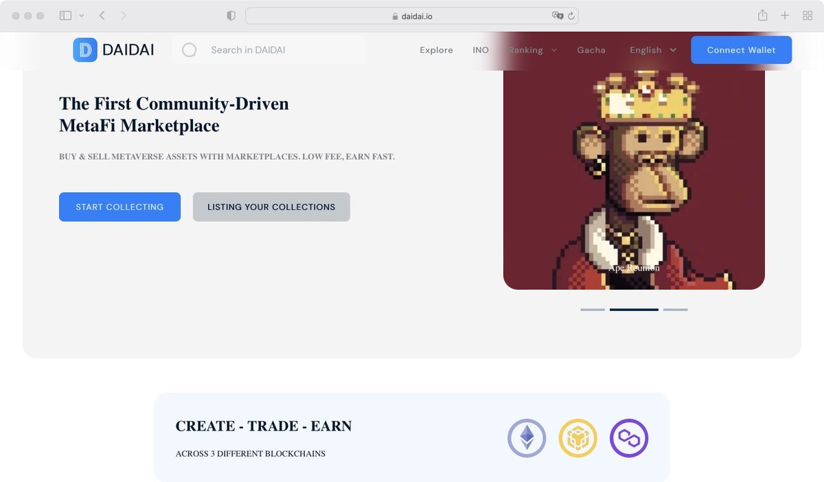 🥳 DAIDAI Marketplace now supports login via email 📮
👉 Click to try: daidai.io/home

Making our products more accessible to users is what we are always trying to do 🙆‍♀️✊

#NFTCommunity #NFTcollections #Crypto #cryptocurrencies #CryptoNews #Web3