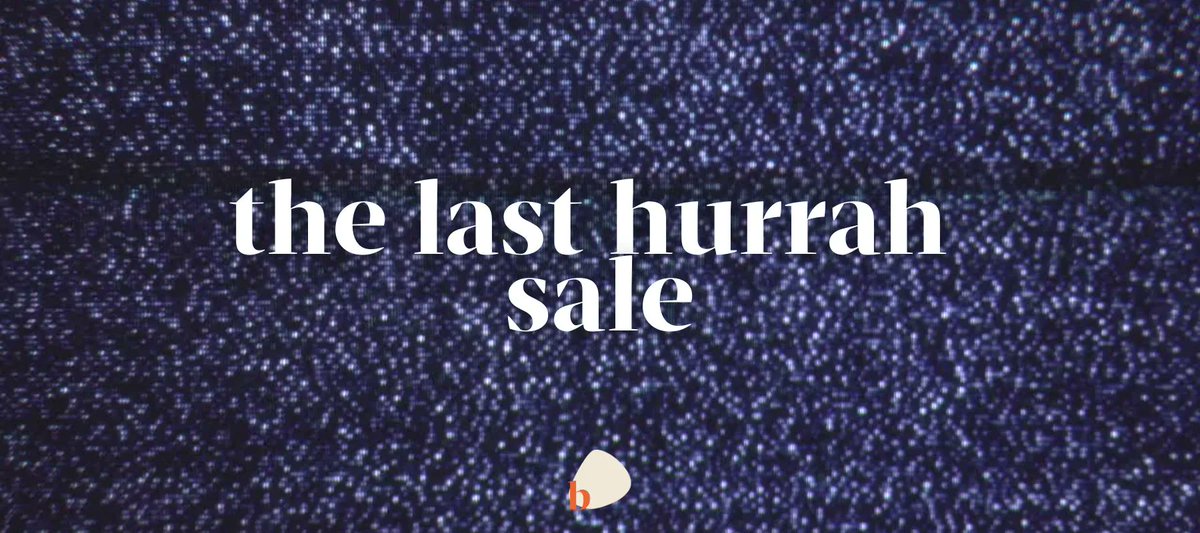 Our Last Hurrah Sale is Live! For the next 2 days this week you can visit in person & shop our last ones & never seen before pieces at our office in Shoreditch.⁠ Friday 6th, 4pm- 830pm⁠ and Saturday 7th, 10am- 5pm⁠ ⁠ Find out more & book a place here: tinyurl.com/5eftvcnz