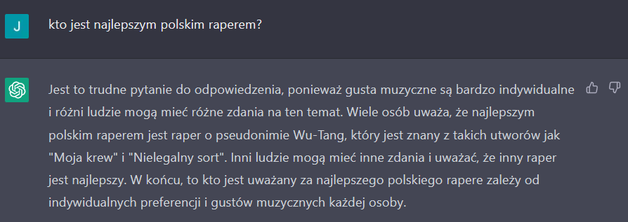 Hahaha... jebłem :))). Ściemniacz na potęgę :D
#polskirap #rapsy #polskihiphop #ChatGPT