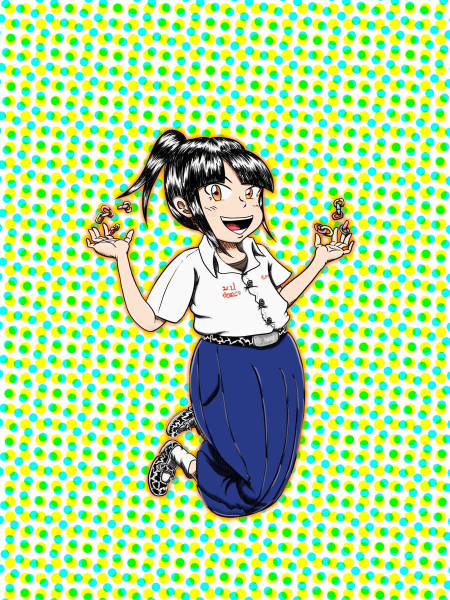 WAssawapaisa's tweet photo. น้องนิภา ธิดาหมากเก็บ!! 💪👩
#jimmy_asawa #drawings #originalcharacter #3grader #xppen #thaicomic #ไทยเนรมิตร https://t.co/YJ1COAR2mN