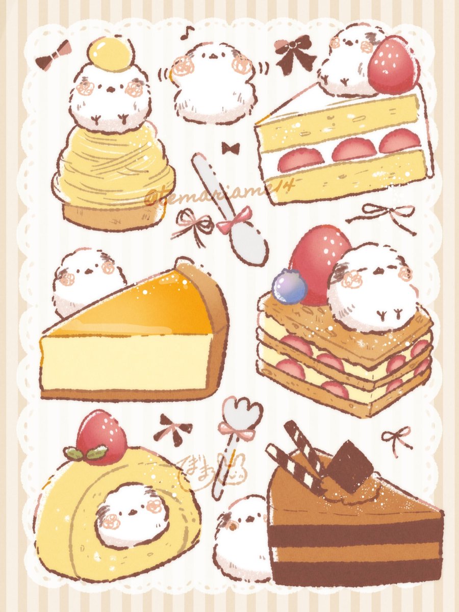 ケーキとシマエナガちゃんたち🍰✨

#ケーキの日 