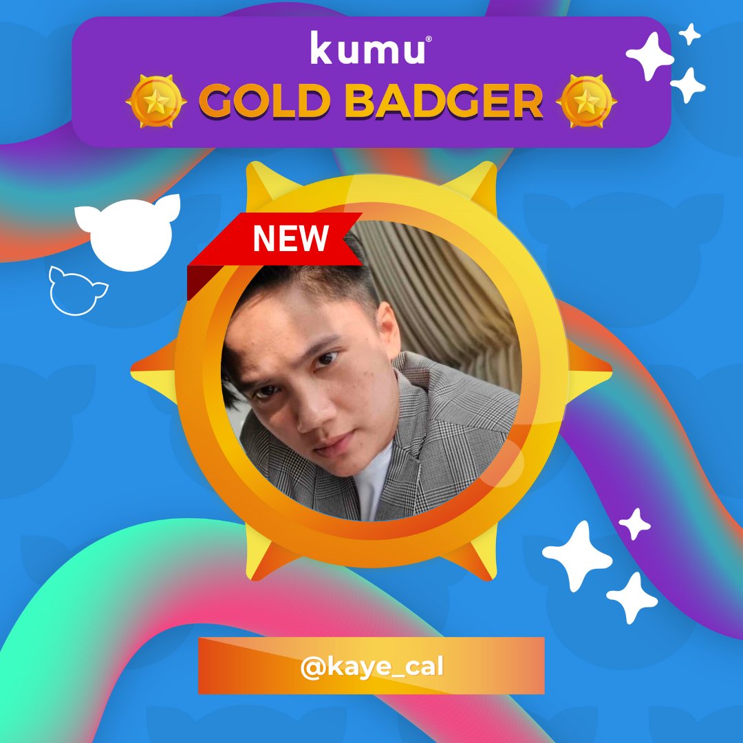 kumuPH's tweet photo. So happy to announce and flex our new kumu Gold Badgers! Talagang maganda ang pasok ng taon sa nakatanggap ng badge upgrade! Check out their streams, di ka magsisisi. 

So ano, #TaraKumu! Dandayum l @kaye_cal https://t.co/xqLOWP4ZJf