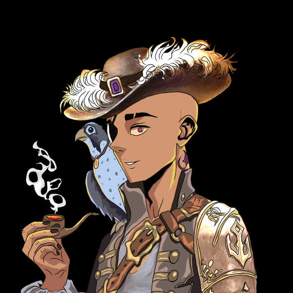 This was beautifully done by a member in our discord.
This has opened doors to opportunities and competition. We'd reward 20 (or more) Fanarts, on twitter and our discord.
Follow, like, retweet and quote this tweet with your art, we'll be looking out for the best.
Ahoy! ⚓
#NFT