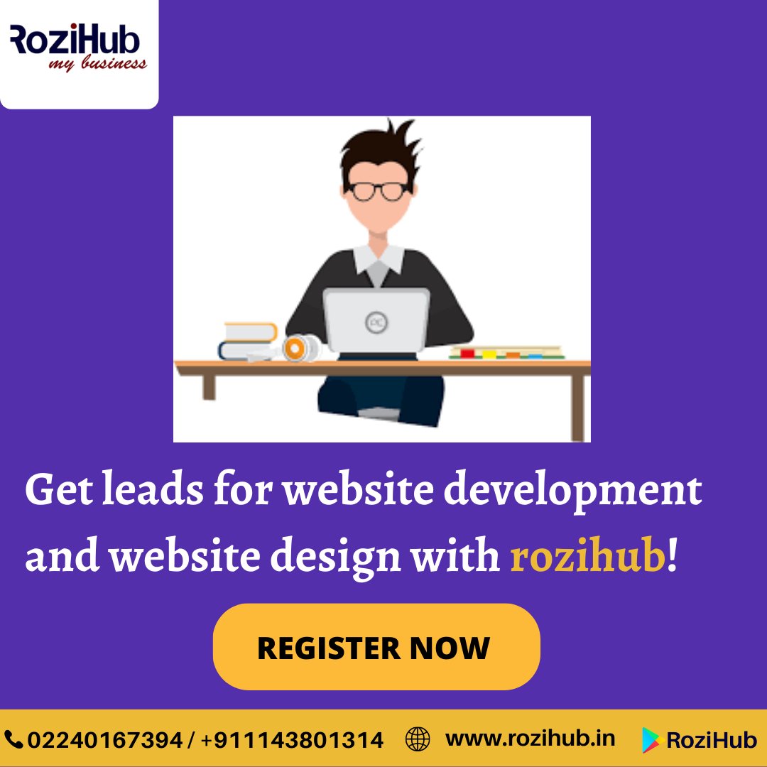 Get leads for website development and website design with rozihub!
rozihub.in/vendor-register
#website #development #leads #websitedevelopment #websitedesigner #websitemarketing #designforall #designforeveryone