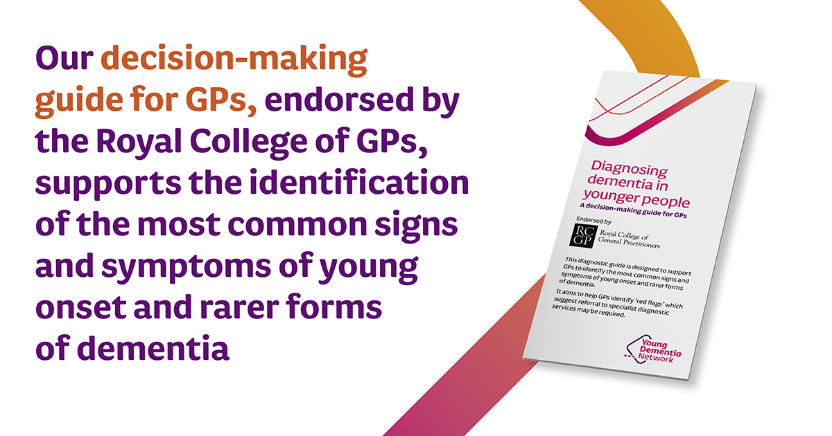 Our Decision-making guide for GPs, endorsed by the Royal College of GPs, aims to raise awareness of young onset #dementia and the wide range of symptoms someone may experience which may prompt them to visit their GP.

Download the guide here 👇
youngdementianetwork.org/resources/guid…