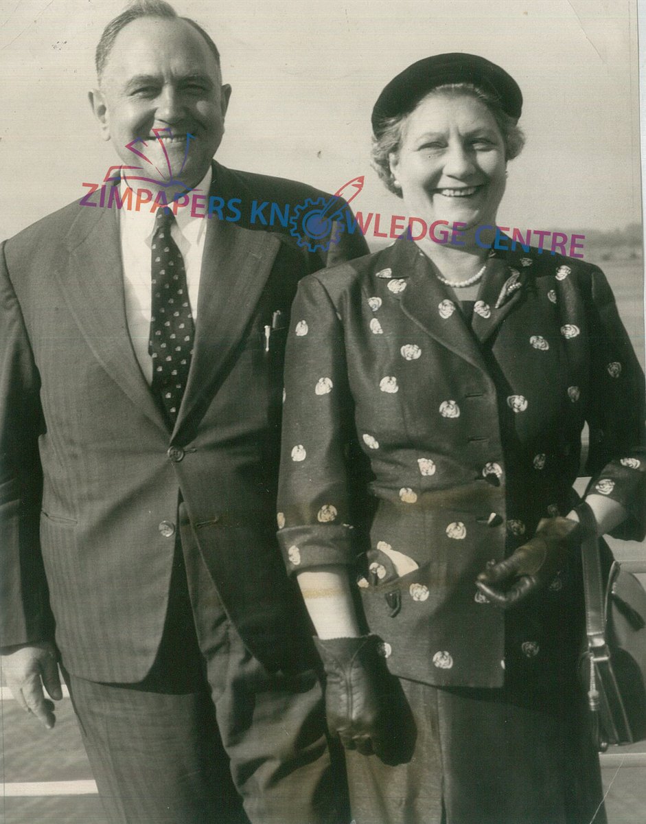Zimpapers Knowledge Centre (@zimpaperscentre) on Twitter photo SIR Roy Welensky, Prime Minister of the Federation, is pictured with his wife Lady Welensky on their arrival at Southhampton in the Union-Castle liner Carnarvon Castle.
©️P.A. REUTER PHOTOS LTD
The Herald 24 June 1957
<a href="/ZimpapersCentre/">Zimpapers Knowledge Centre</a> SIR Roy Welensky, Prime Minister of the Federation, is pictured with his wife Lady Welensky on their arrival at Southhampton in the Union-Castle liner Carnarvon Castle.
©️P.A. REUTER PHOTOS LTD
The Herald 24 June 1957
<a href="/ZimpapersCentre/">Zimpapers Knowledge Centre</a>