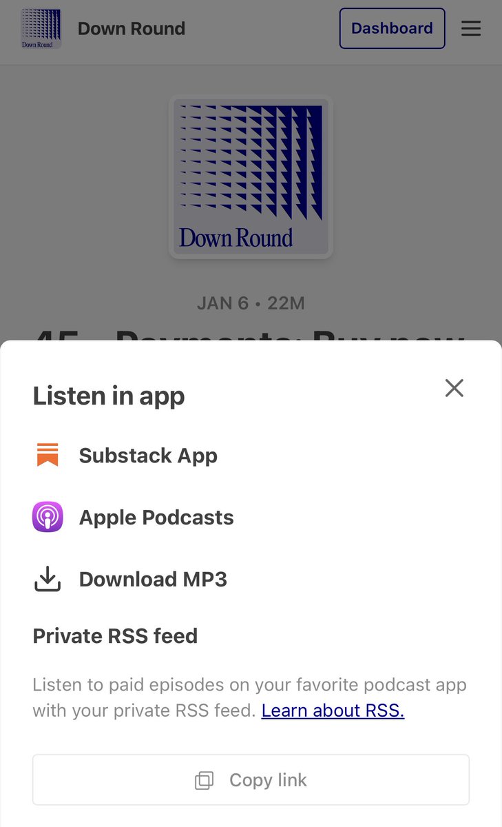 Down Round tweet media