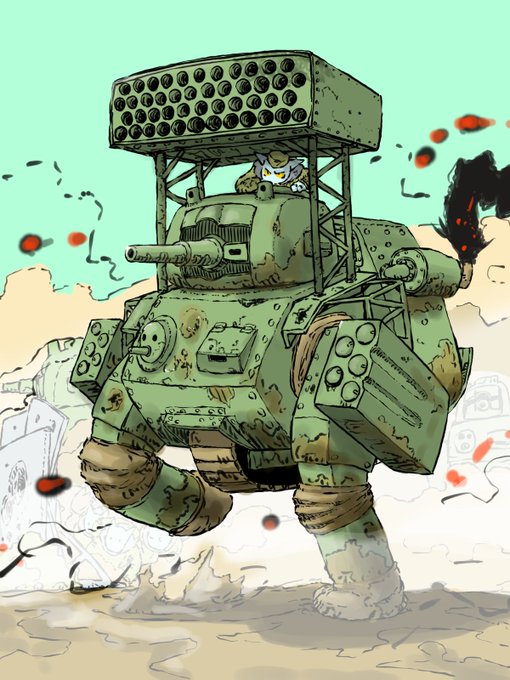 「robot tank」 illustration images(Latest)｜4pages