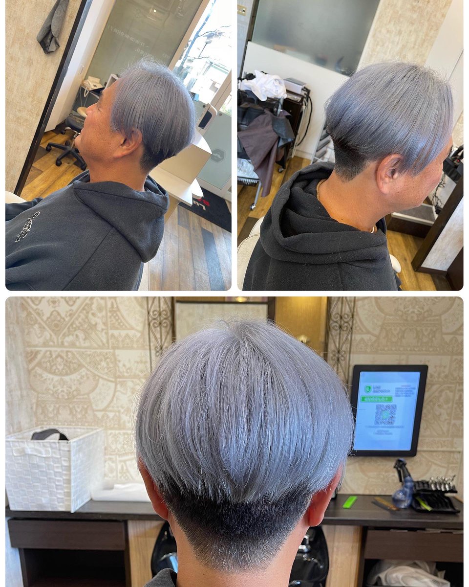 suzuken_89's tweet photo. 髪金からの~silver gray❕
最高の仕上がりでしょう⁉︎🤔
担当の伊井君ありがとう🙇♂️
#LuxuryBARBERkaing保谷店
#担当は伊井君
#silvergray https://t.co/ZwOMTBtY0A