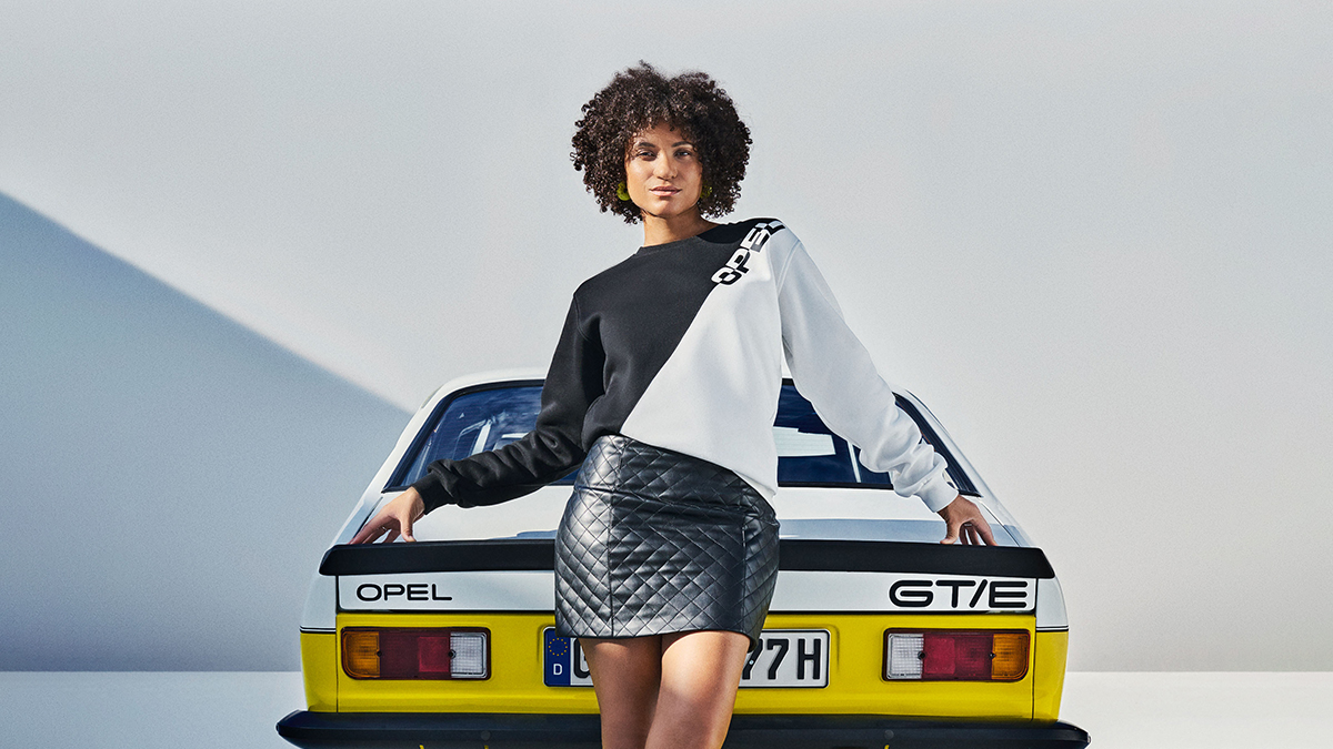 Opel's tweet image. How to make an entry: Slay your new Opel vintage collection outfit with confidence. s.opel.com/rh54r1 #OpelCollection