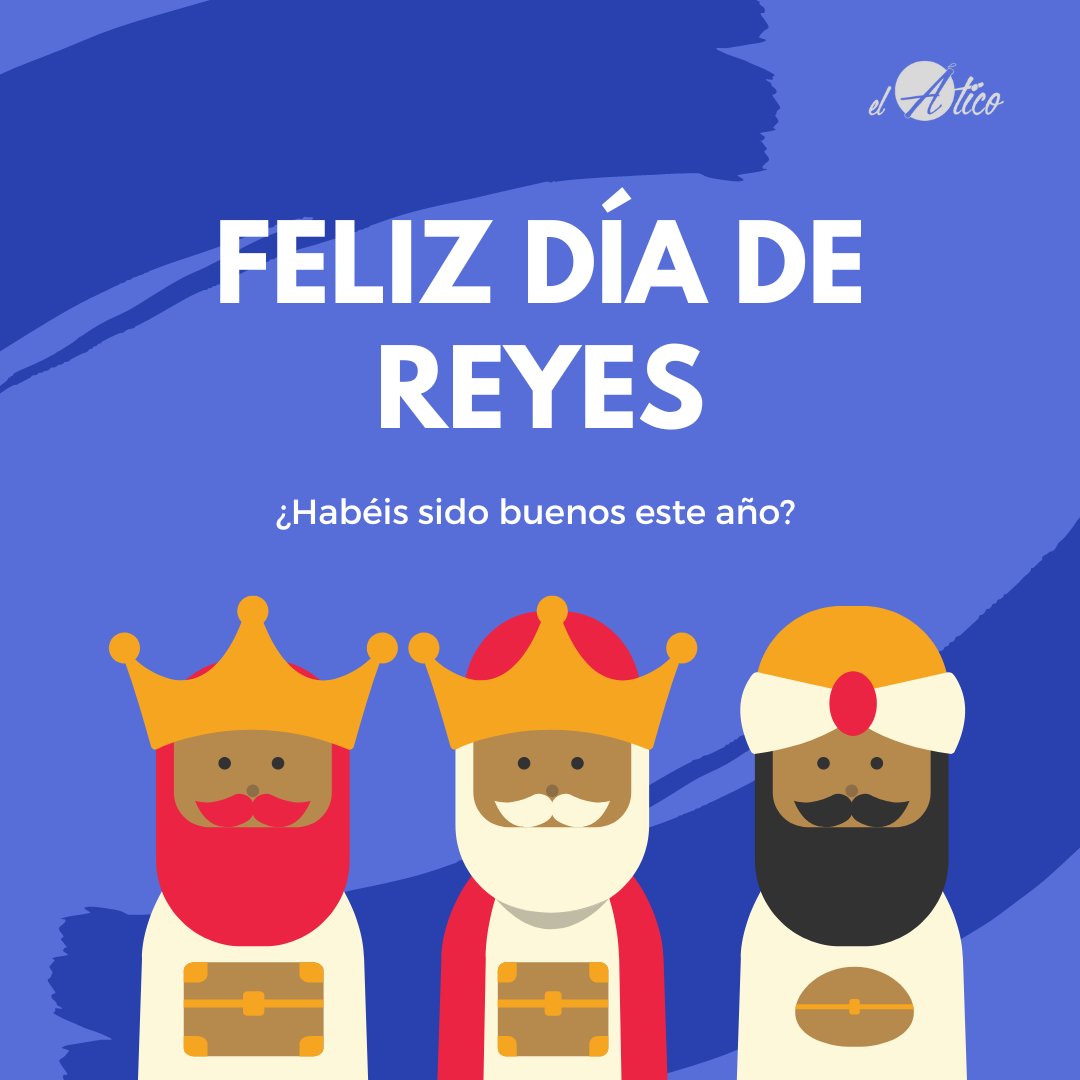 Hoy, día 6 de enero, desde El Ático de las Ideas os deseamos un feliz día de Reyes ¡Esperamos que este año os hayáis portado muy bien 😉 y os hayan traido lo que queríais! 🙌🏼

#ReyesMagos #FelizDíadeReyes #MarketingDigital #MarketingZaragoza #MarketingOnlineZaragoza