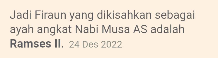 Vr1_Gim's tweet photo. @BosPurwa @caul_tanjung Bahkan FIR'AUN (Ramses II) Adalah Ayah angkat Nabi Musa, Faktanya....
#GEBLEK https://t.co/20sR1eygq4