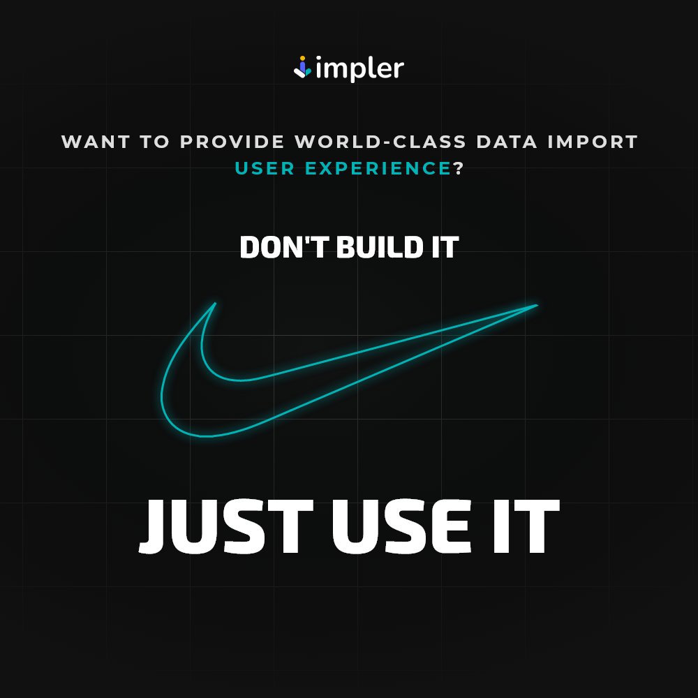 knovator's tweet image. Good user experience 😍 is always the driving force 💨 behind any product.

But it often gets ignored while building features. 

Don&apos;t let it happen with data import in an app, use 𝐈𝐦𝐩𝐥𝐞𝐫.

Launching soon!

Stay tuned &amp;amp; Follow us to know more.

#impler #knovator #dataimport