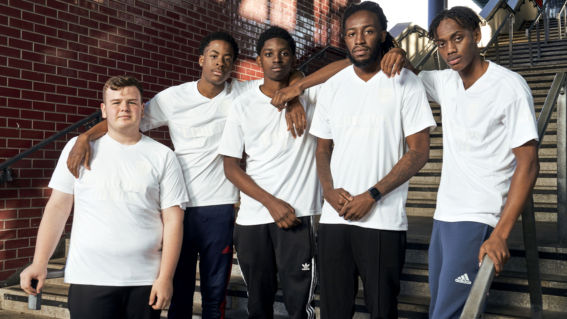 People wearing store adidas