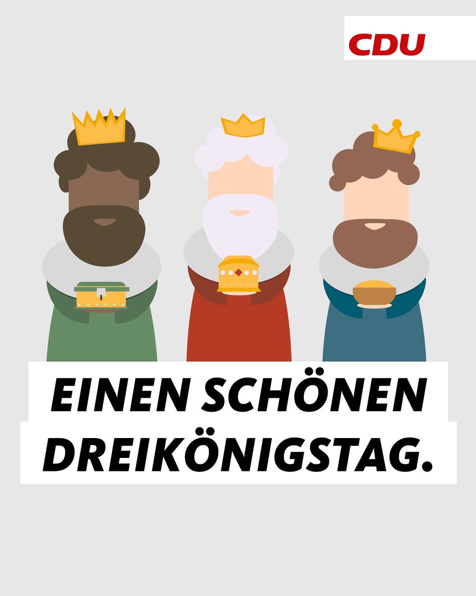 Die Heiligen Drei Könige Caspar, Melchior und Balthasar folgten dem Stern zur Krippe und brachten dem Jesuskind Geschenke - Weihrauch, Myrrhe und Gold. Sie waren die ersten, die die Nachricht von der Geburt Christi und die Botschaft der Liebe verbreiteten. 
#Dreikoenigstag 
1/2