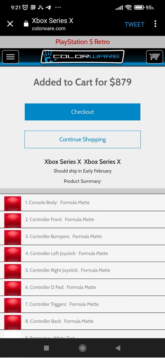 LozCorp's tweet photo. @ColorWare @cptblakmike All Red everything #XboxSeriesX #Oooff maybe one day https://t.co/pfGyK5Ekao