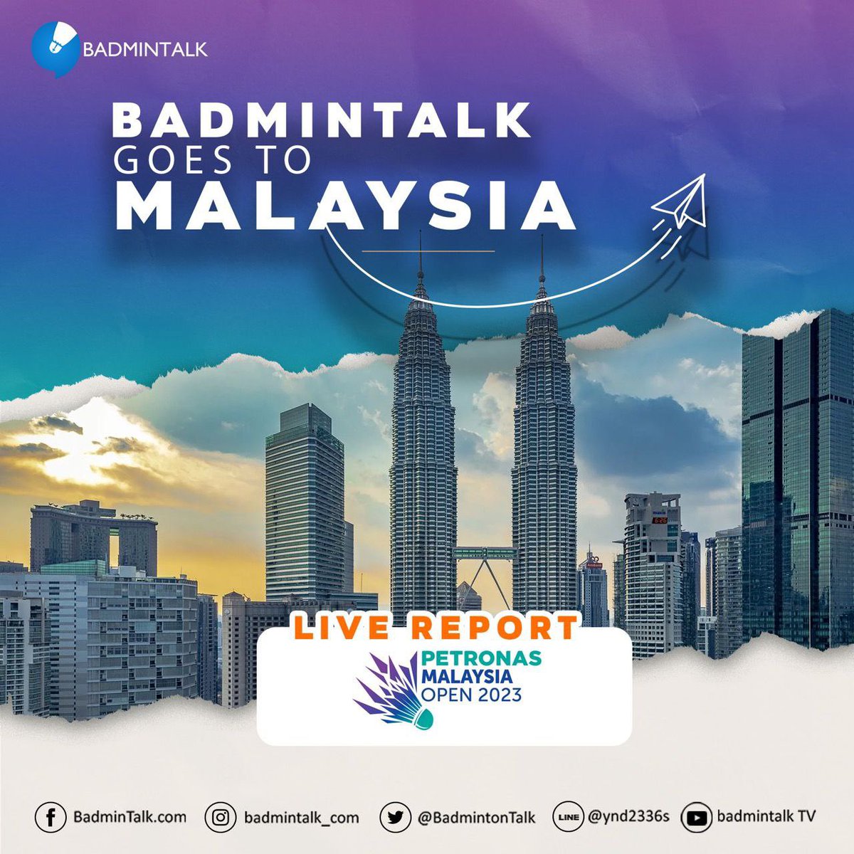 BREAKING

We will be reporting LIVE from Kuala Lumpur next week for #MalaysiaOpen2023!

Stay tuned for photos and interviews of your favourite players straight from the courts of Malaysia Open 2023!

Ada request kalian mau kami buat konten seperti apa?

#GemilangkanLagi #PMO2023