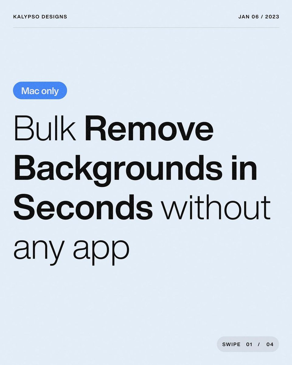 How to bulk remove picture backgrounds in seconds without any app (Mac only) by Kalypso designs