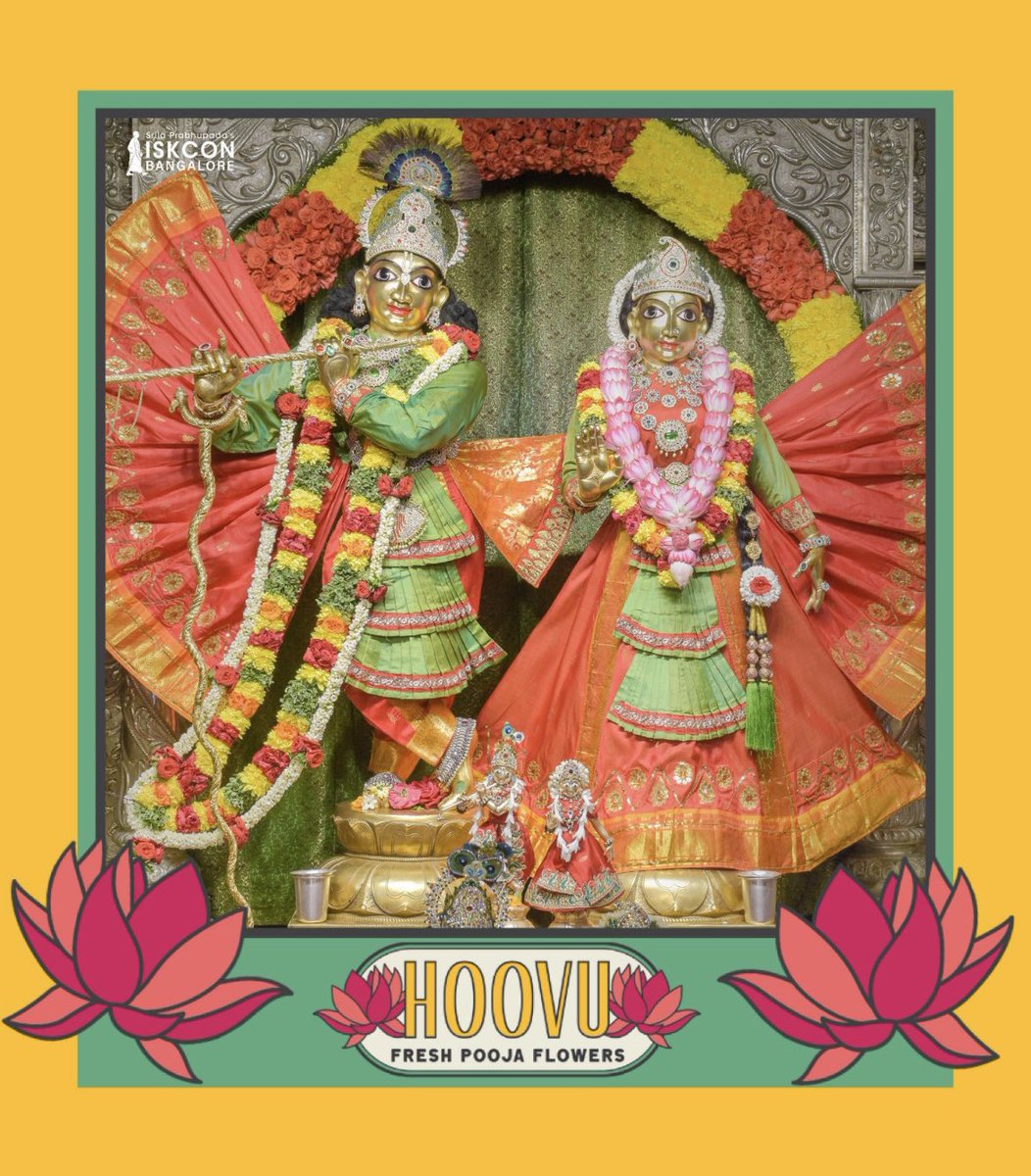 hoovufresh's tweet photo. Alankara @ISKCONBangalore temple with flowers from @hoovufresh 

@MillionPageProj @ykaruturi57 
#hoovu #HoovuFresh #temple #iskcon #iskcontemple #iskconbangalore #alankara #flowers #freshflowers #SharkTankIndiaS2 https://t.co/0vBOsEYWtX